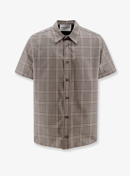 Amaranto Madras Cotton Blend Shirt Check