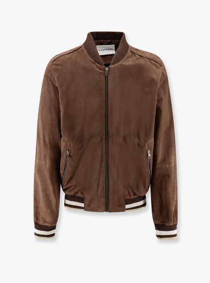Amaranto Suede Bomber Moro