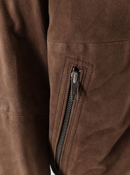 Amaranto Suede Bomber