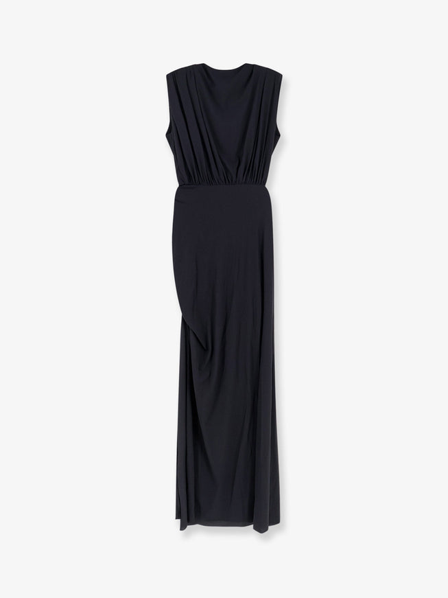 Amazuìn Meghan Stretch Jersey Dress With Side Draped Detail