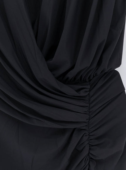 Amazuìn Meghan Stretch Jersey Dress With Side Draped Detail