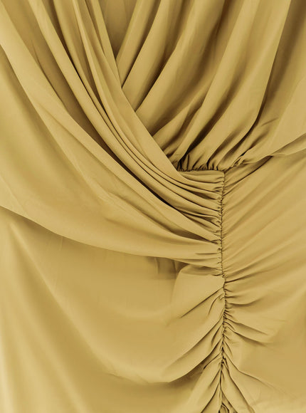 Amazuìn Meghan Stretch Jersey Dress With Side Draped Detail