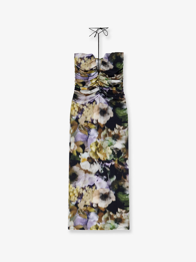 Amazuìn Natalie Multicolor Jersey Dress Uni Fadedfloral