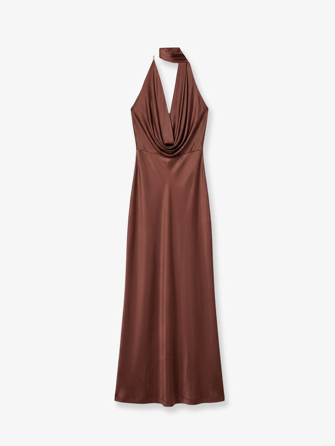 Amazuìn Vivienne Jersey Dress Cocoa