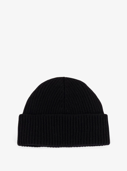 Ami Paris Virgin Wool Hat With Embroidered Logo On The Front