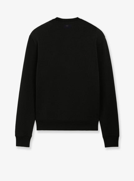 Ami Paris Cotton Sweatshirt With Iconic Embroidery