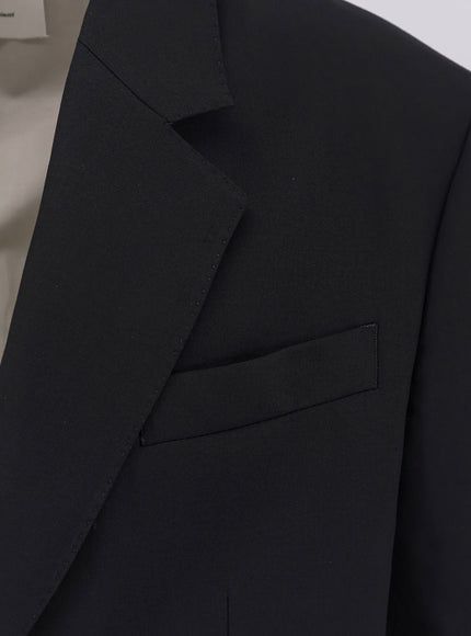 Ami Paris Single-Breasted Virgin Wool Blazer