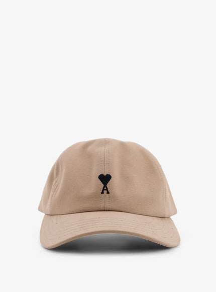 Ami Paris Cotton Hat Uni Beige Taupe