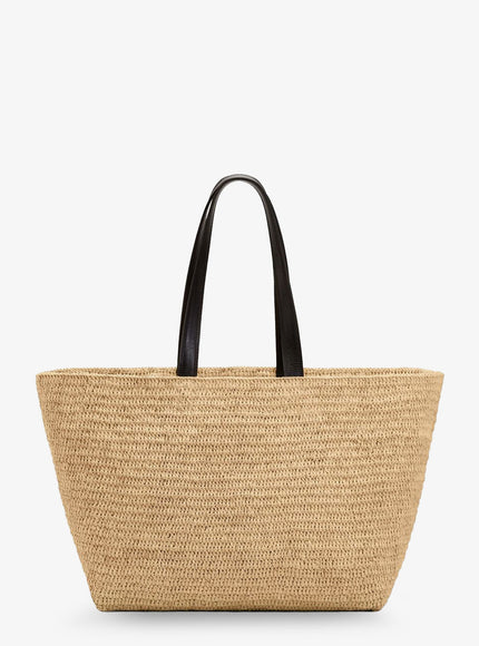 Ami Paris Ami De Coeur Raffia Shoulder Bag