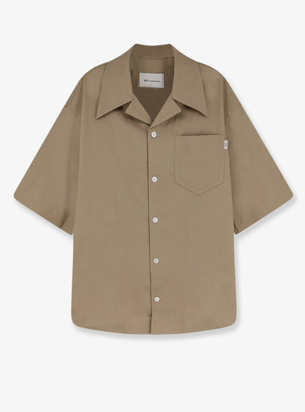 Ami Paris Oversized Cotton Shirt M Beige Taupe