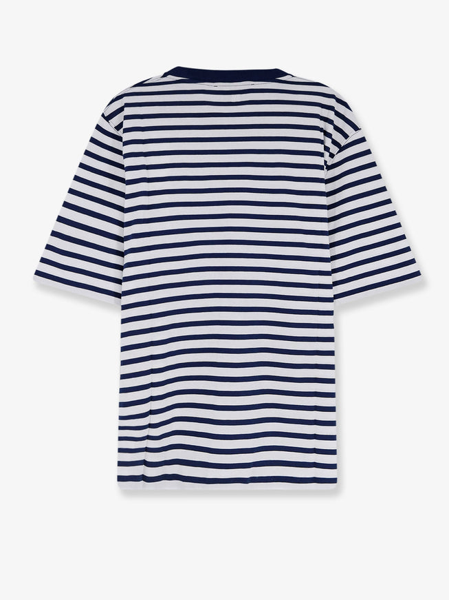 Ami Paris Cotton T-Shirt With Embroidered Logo On The Front
