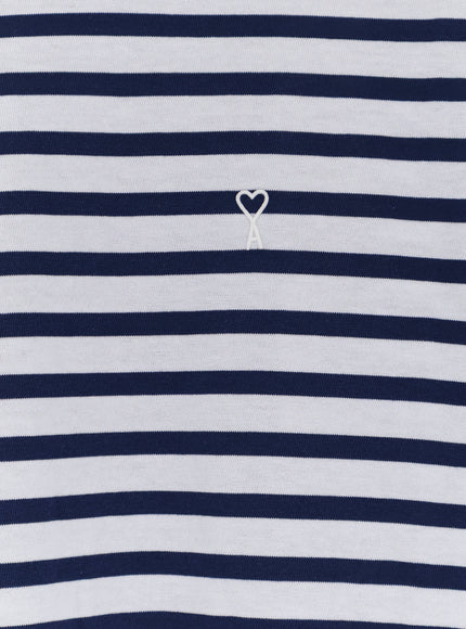 Ami Paris Cotton T-Shirt With Embroidered Logo On The Front