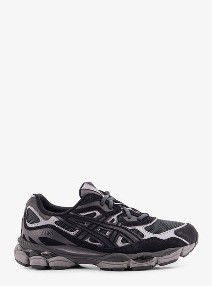 Asics Gel-Nyc Mesh Sneakers With Suede Inserts Graphite Grey Black