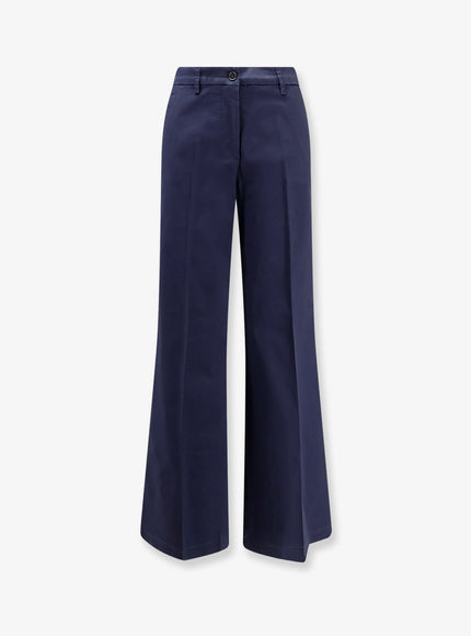 Aspesi Stretch Cotton Trousers Navy