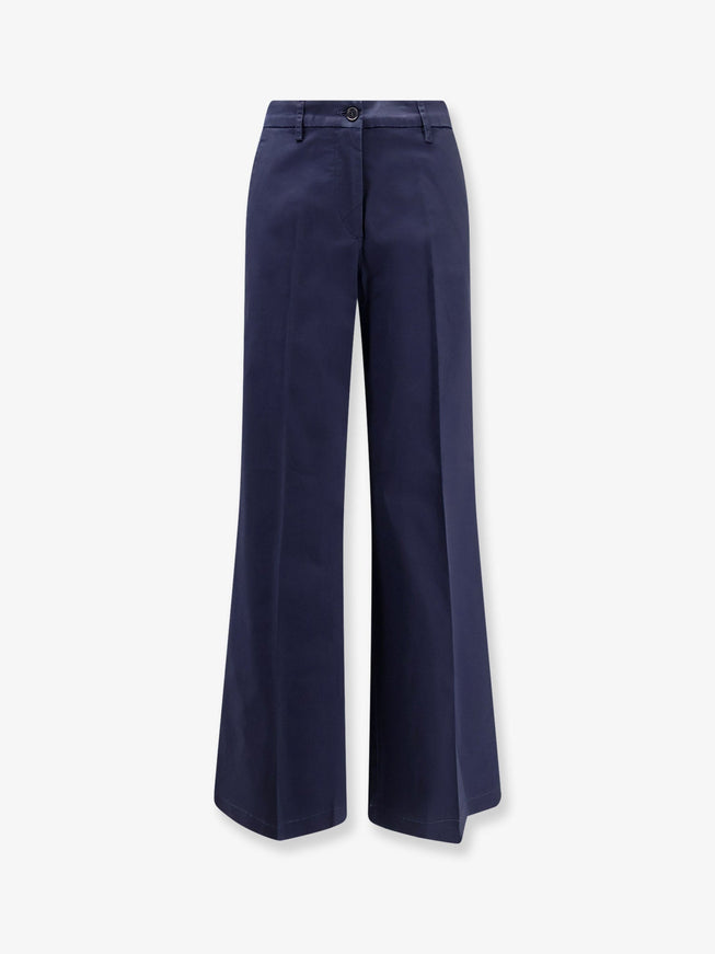 Aspesi Stretch Cotton Trousers Navy