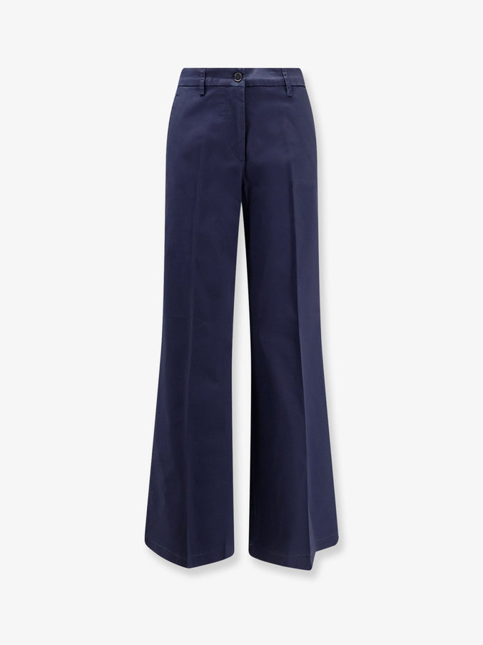 Aspesi Stretch Cotton Trousers Navy