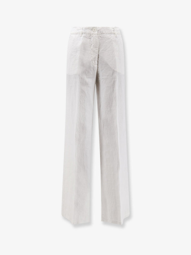 Aspesi "Vissuto" Linen Trousers Bianco