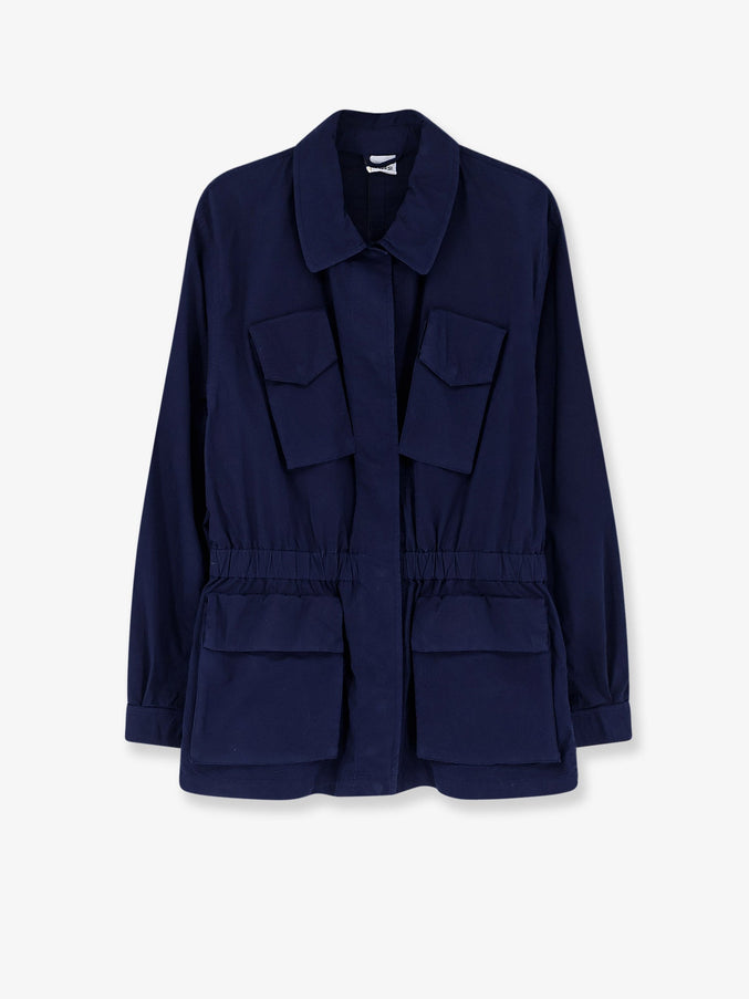 Aspesi Cotton Jacket With Lived Effect Blu