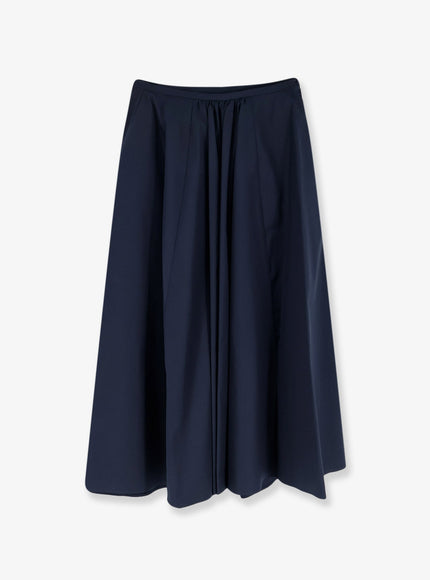 Aspesi Cotton Long Skirt Navy