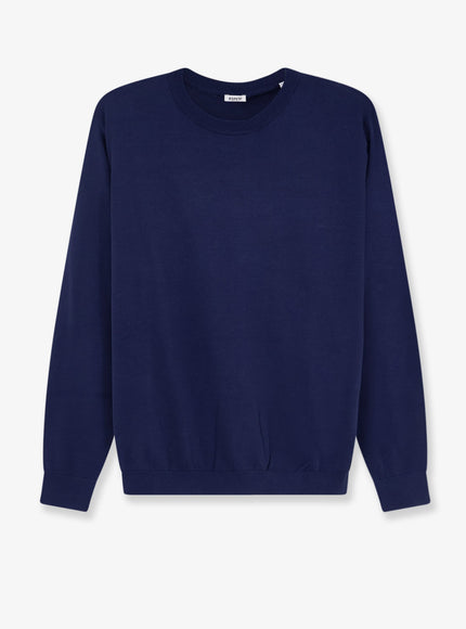 Aspesi Cotton, Silk And Linen Sweater Navy
