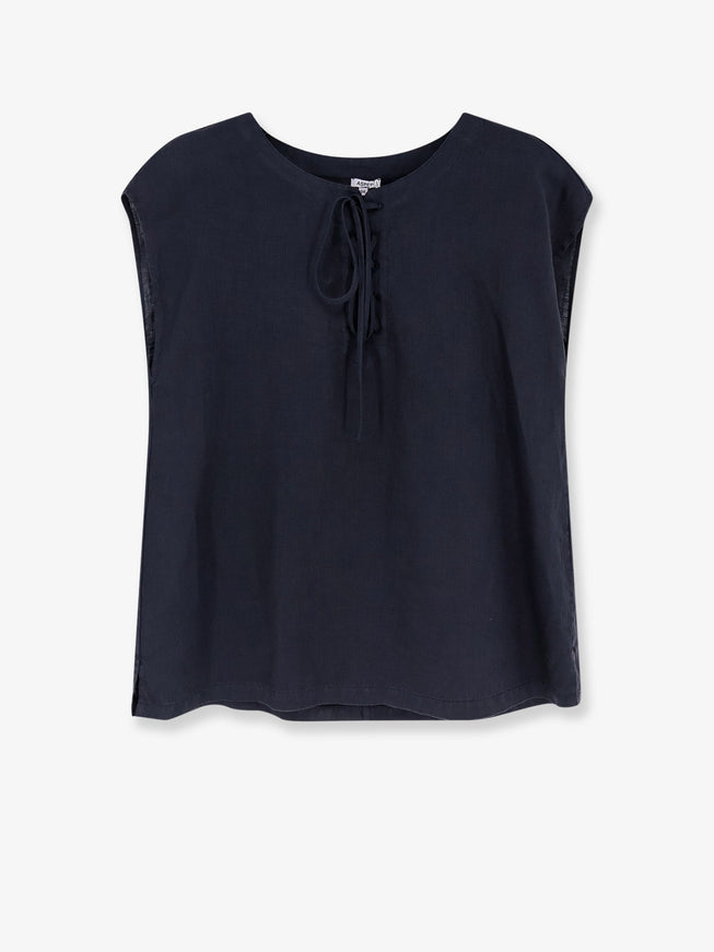 Aspesi "Vissuto" Linen Shirt Navy