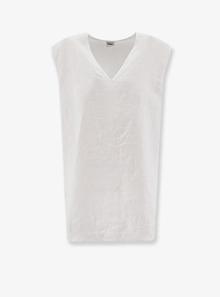 Aspesi "Vissuto" Oversize Linen Top Bianco