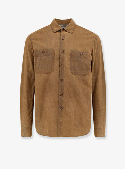 Aspesi Suede Shirt Chambray Floccato