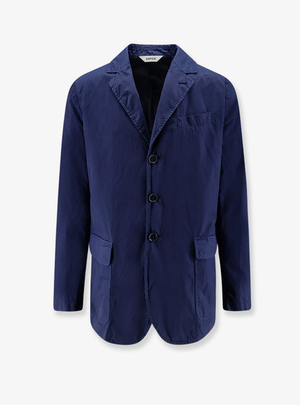 Aspesi Dillon Cotton Blazer Light Blue