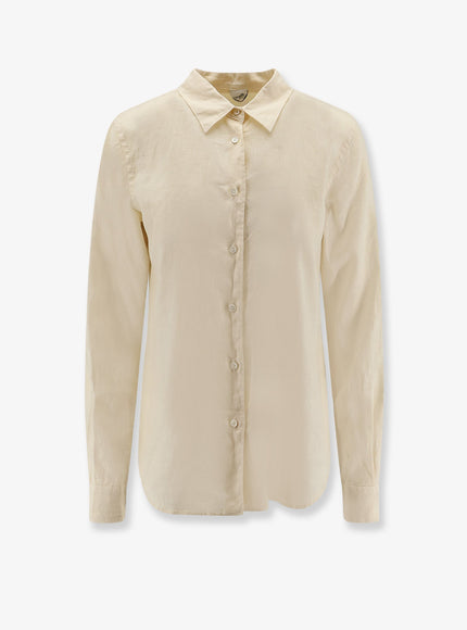 Aspesi "Vissuto" Linen Shirt Bianco