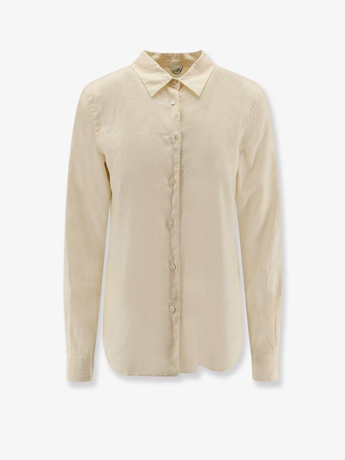 Aspesi "Vissuto" Linen Shirt Bianco