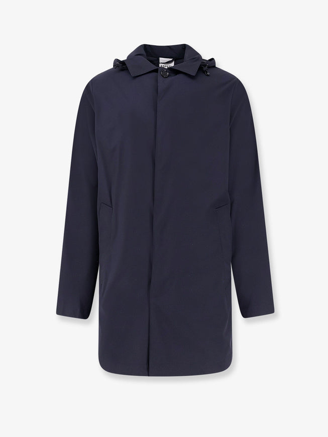 Aspesi Stadio Hooded Waterproof Jacket Navy