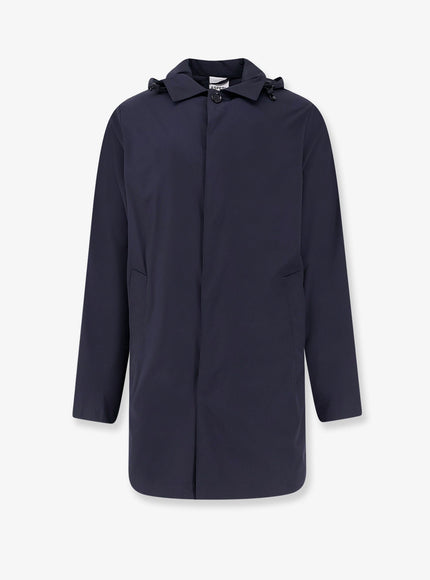 Aspesi Stadio Hooded Waterproof Jacket Navy