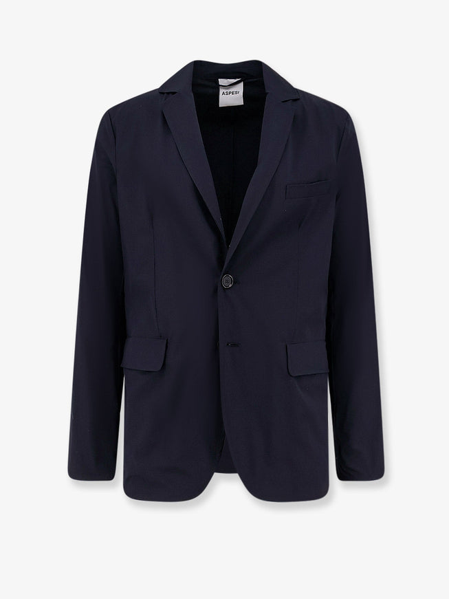 Aspesi Paperino Stretch Nylon Blazer Navy