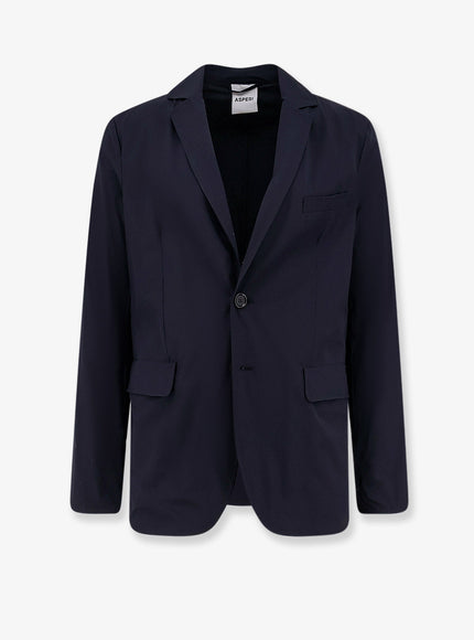 Aspesi Paperino Stretch Nylon Blazer Navy