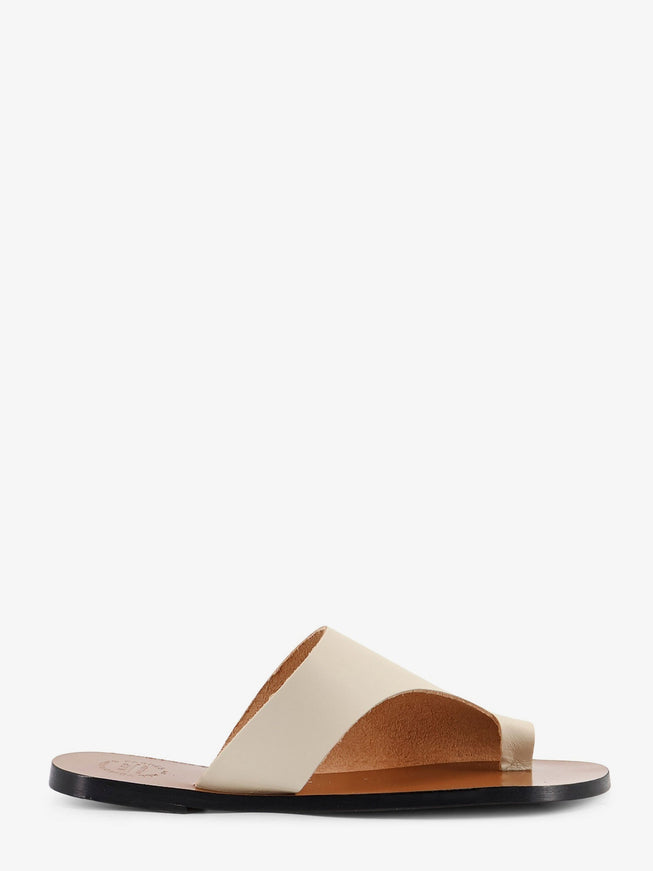 Atp Atelier Rosa Leather Sandals Linen
