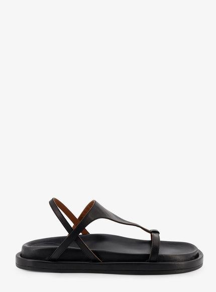 Atp Atelier Ultimo Leather Sandals Black