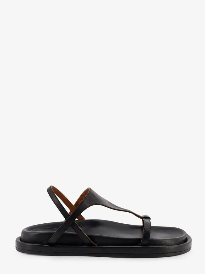 Atp Atelier Ultimo Leather Sandals Black