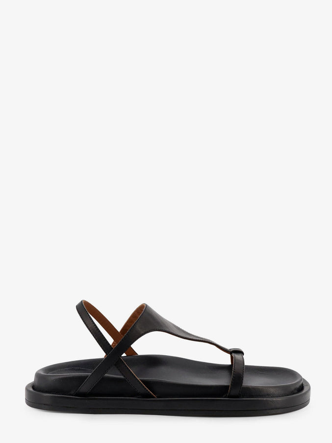 Atp Atelier Ultimo Leather Sandals Black