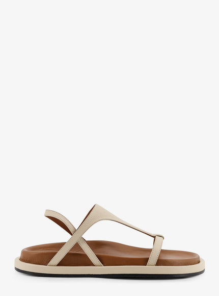 Atp Atelier Ultimo Leather Sandals Mandorla
