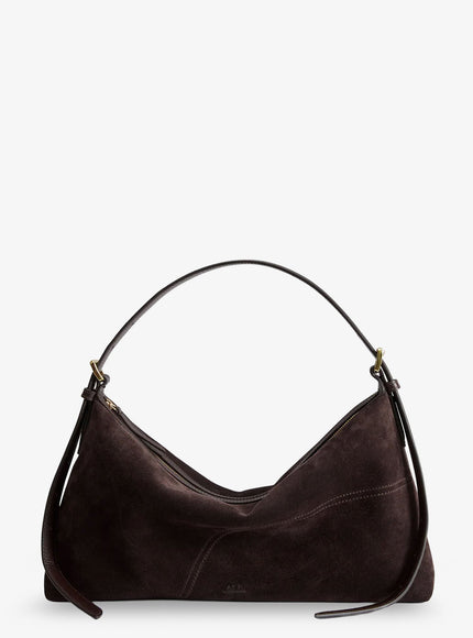 Atp Atelier Castellare Suede Shoulder Bag Uni Walnut