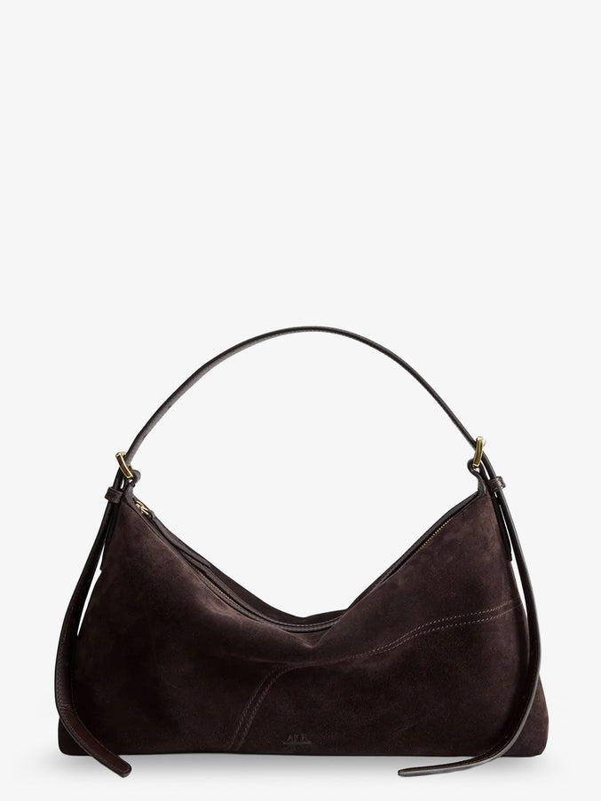 Atp Atelier Castellare Suede Shoulder Bag Uni Walnut