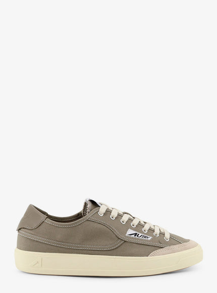 Autry Windscape Leather Sneakers With Suede Insert Military