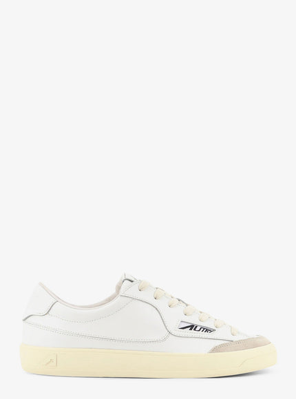 Autry Windscape Leather Sneakers With Suede Insert White