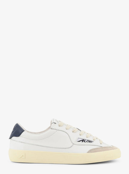 Autry Windscape Leather Sneakers With Suede Insert Whitespace