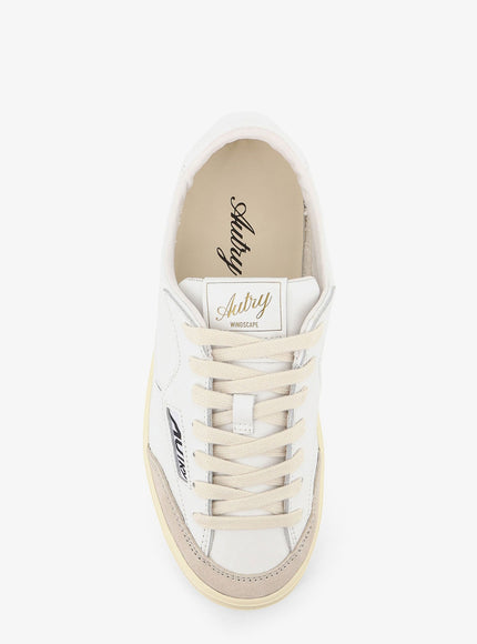 Autry Windscape Leather Sneakers With Suede Insert