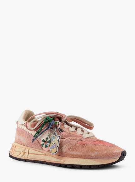 Autry Mesh And Suede Sneakers With Charm Detail