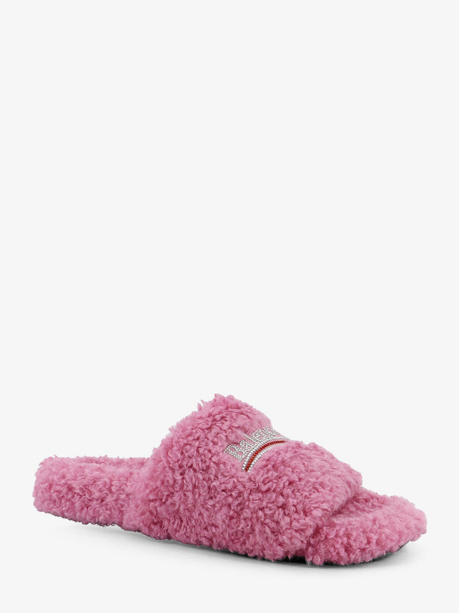 Balenciaga Furry Synthetic Fur Sandals
