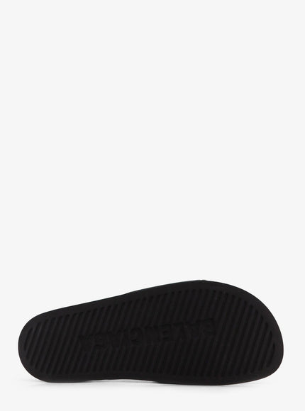 Balenciaga Rubber Pool Sandals With Logo On The Front