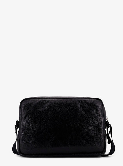 Balenciaga Leather Crossbody Bag With Logo On The Front