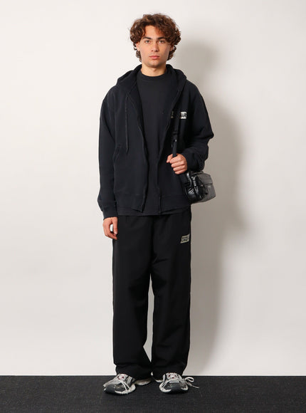 Balenciaga Over Zip-Up Hoodie Cotton Sweatshirt